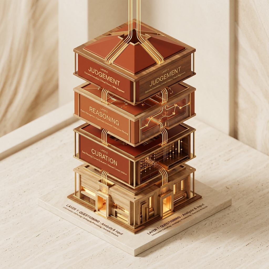 AI Review Kit 4 Thinking Layers 3D Architectural Stack
